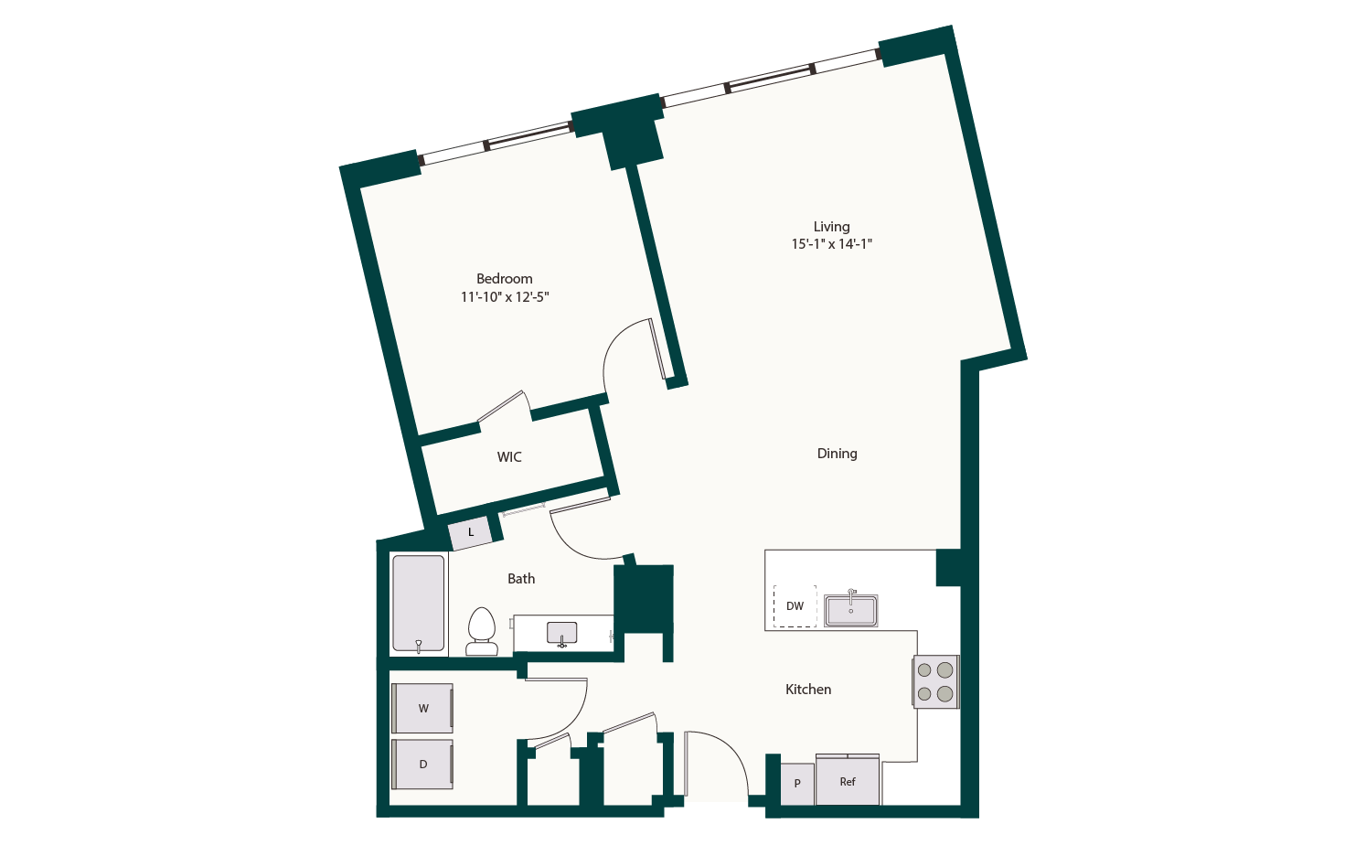 Floor plan layout diagram for A7